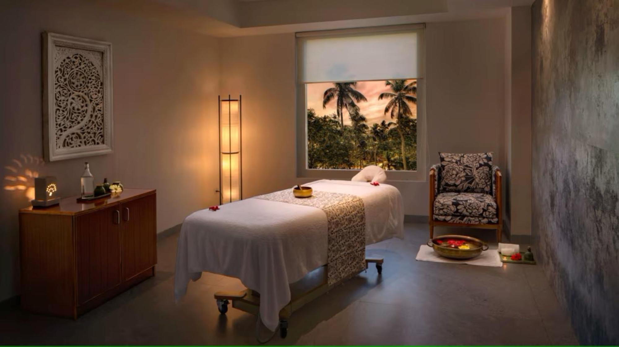 O By Tamara, Trivandrum 特里凡得琅 外观 照片 A treatment room at the spa
